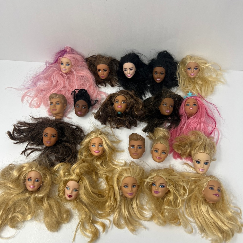 Barbie Ken Doll Heads 20 Vtg Modern Holiday Fashionista 90's Y2K Replacement